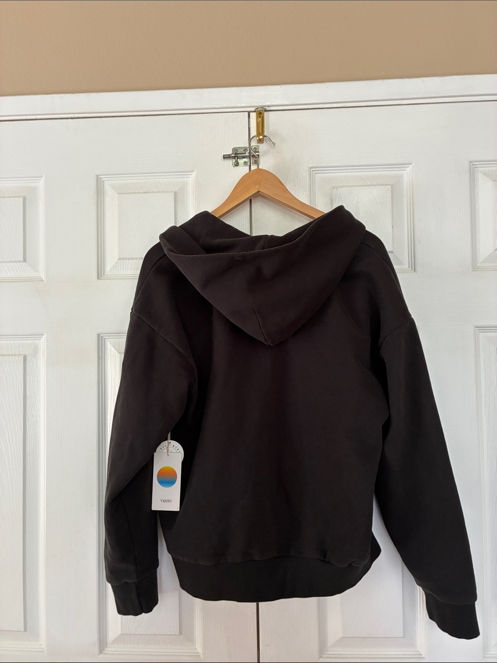 New Vuori Restore Hoodie Full Zip Washed Black - Picture 4 of 7